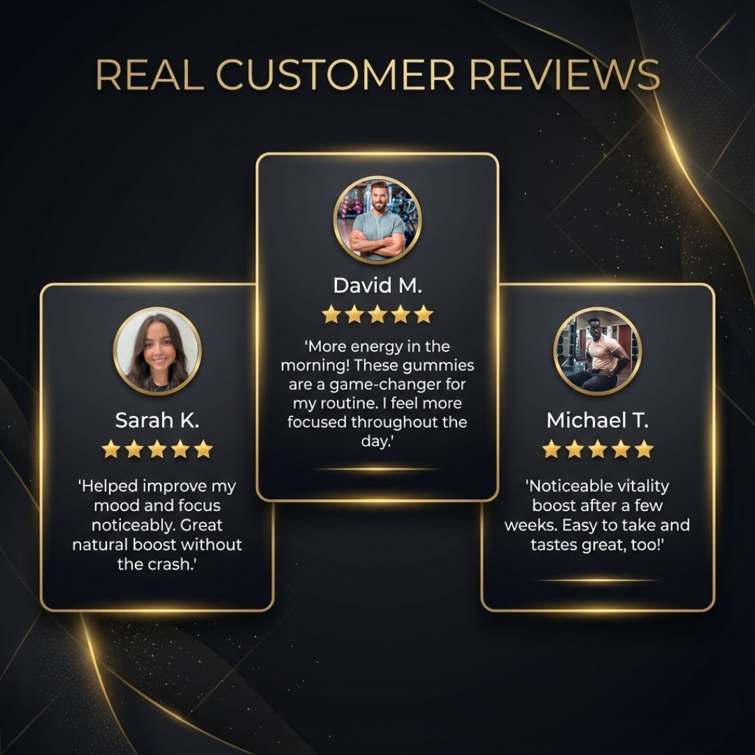 Himalayan Shilajit Gold Gummies – Daily Vitality & Testosterone Support for Men